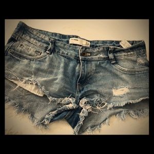 Denim shorts